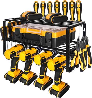 China Power Tool Organizer Wall Mount Drill Holder for Non-folding Rack Classification for sale