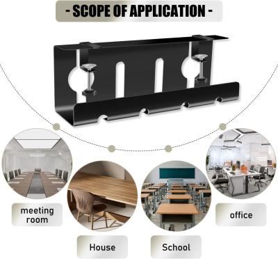 China Keine Bohrung unter dem Schreibtisch Kabel-Organisator Tray robuste Drahtmanagement und C CLAMP zu verkaufen