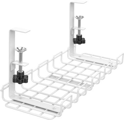 China Stehender Typ Eisendrahtkabelmanagement-Organisator unter dem Schreibtisch 390x160x125mm zu verkaufen