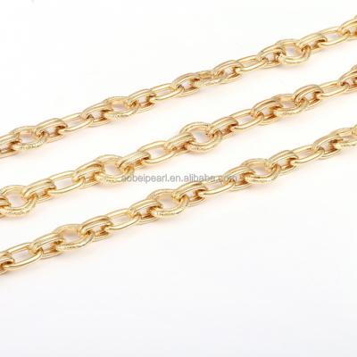 China Popular 18K Gold Plated Chunky Chain for Jewelry Making, Jewelry Findings, DIY Jewelry Material, ETS-K341 for sale