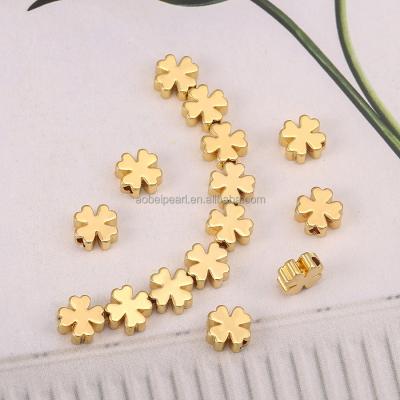 China Popular 18K 3D Gold Plated Four Leaf Clover Jewelry Production, Lucky Pendants, Custom Made High Quality, Necklace Accessories.ETS-K692 for sale