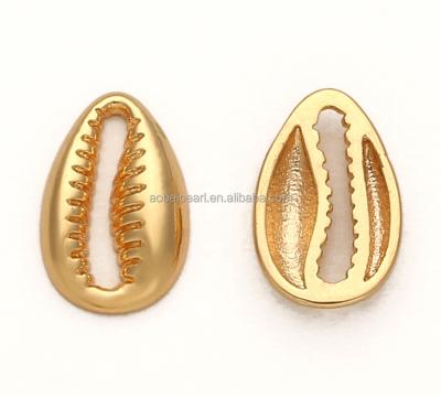 China Popular 18K Gold Plated Shell Charm for Jewelry Making, Jewelry Findings, DIY Jewelry Material, ETS-K335 for sale