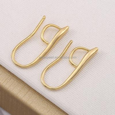 China ETS-K648, simple 18K gold plated, factory wholesale price, jewelry finding, handmade DIY material, earring accessories. for sale