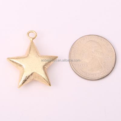 China Popular 18K Gold Plated Pentagram Charm Pendant for Jewelry Making, Jewelry Findings, DIY Jewelry Material, ETS-K427 for sale