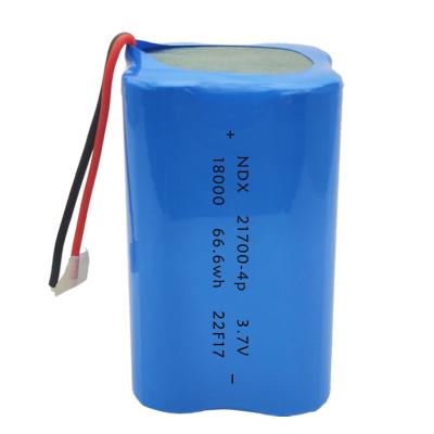 China Toys rechargeable 3.7V 18000mAh 18an 21700-4P for electric bike DC motor lithium polymer battery pack lipo cell for sale