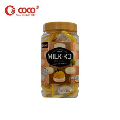 China Natural Cocos MILK-KO PACK SET Flaky Candy Various Fruit Flavors Tablets Candy for sale