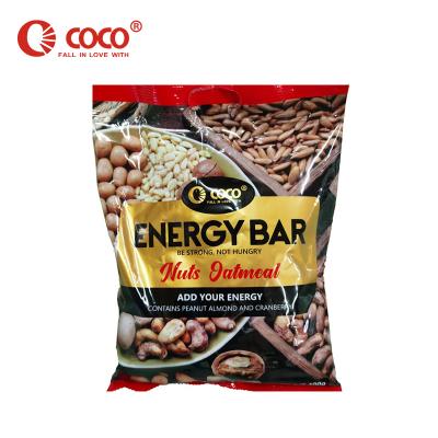 China Cocos 400 Gram Oatmeal Nuts Peanut Almond Energy Bar Individual Pack Bagged for sale