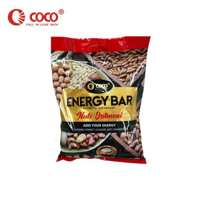 China Cocos 400 Gram Oatmeal Nuts Peanut Almond Energy Bar Individual Pack Bagged for sale