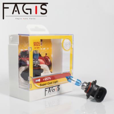 China Fagis kit car super cool light blue lamp lampada 9005 hb3 12v 65w auto halogen bulb for sale