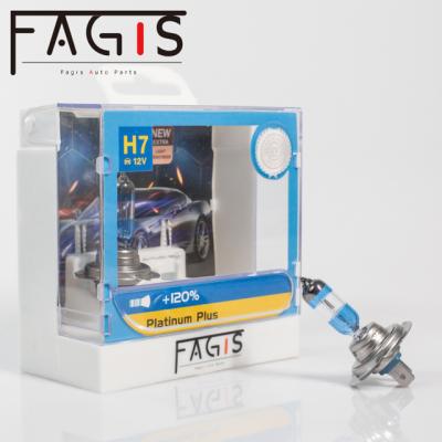 China car headlight fagis platinum plus h7 12v 55w car light lampada headlight lamp auto halogen bulb for sale