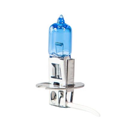 China Super White Auto Car Headlight Bulb H3 Car Headlight 12v 55w Blue Fog Halogen Bulb for sale