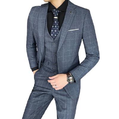 China Breathable Elegant Italian Tuxedo Suit Men's Slim Fit Pant Style Mens Suit Three Piece For Wedding Party for sale