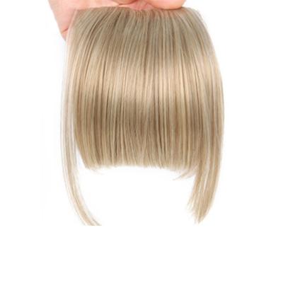 China Straight Bangs Hair Extension Dropshipping Clip In Hair Bangs Synthetic Natural Extension Wig Bang Hair Piece Clip On Bangs for sale