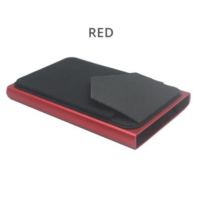 China Card Slots Dropshipping Card Holder Wallet Elasticity Back Pocket Credit Card Holder Multi Thin Aluminum Travel ID Card Holder for sale