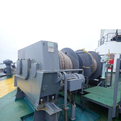 China Mine/Boat/Shipyard Wire Rope Pulling 30 Ton Mooring Winch Marine Hydraulic Anchor Boat Winch for sale