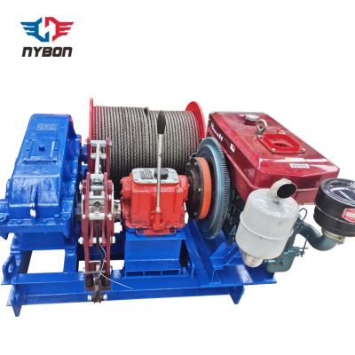 China Industry 5 Ton Variable Speed ​​Diesel Power Cable Pulling Winch for sale