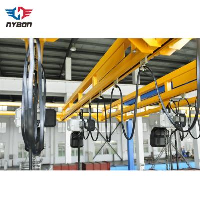 China Bridge Crane 980kg 1000kg Flexible Light Single Girder kbk Suspension Overhead Crane for sale