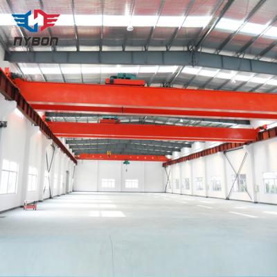 China Bridge Crane Electric 15t Wire Rope Hoist Lifting Double Girder Overhead Crane EOT Crane For Sale for sale