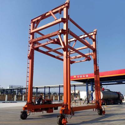 China Gantry Crane Shipyard 10 Ton STS Lifting Gantry Crane Mini Mobile Hydraulic Portable Tower Container for sale