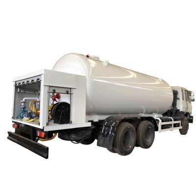 China Hotels Dongfeng 10 Wheels 20CBM 20000L 20M3 10MT LPG Gas Refilling Dispenser Tanker Truck LPG Bobtail For Cooking Gas Cylinder for sale