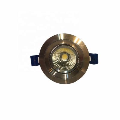 China Luxury Hot Selling CE RoHS LED Recessed Light Gold Color COB 7W LED Ceiling Lamp For Villa for sale