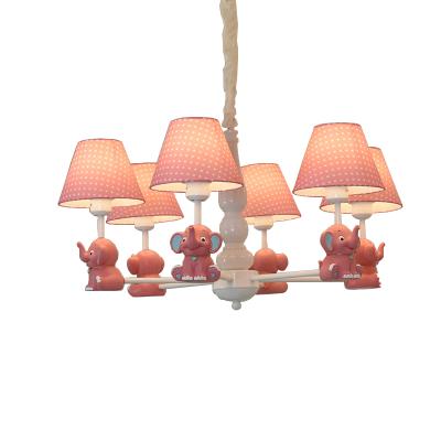 China Home 3 5 6 Heads Like Elephant Garden Lamp Kids Room Bedroom Lamp Children Cartoon Led Ceiling Chandelier for sale