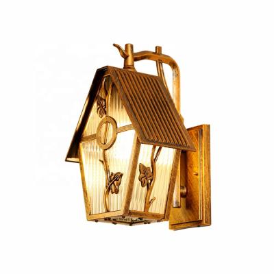 China Retro LED Courtyard Wall Lamp Corridor Balcony Wall Lamp Villa Terrace Garden European American Style Waterproof Wall Lamp for sale