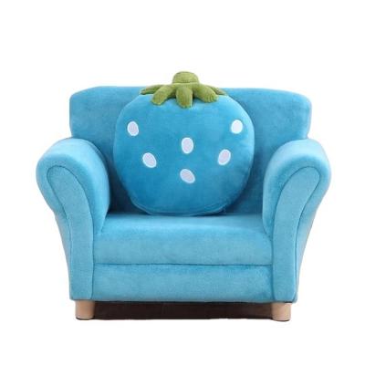 China Cheap 2020 Cartoon Strawberry Baby Kids Child Soft Chair Child Sofa Wooden Factory Modern Couch Sofa for sale