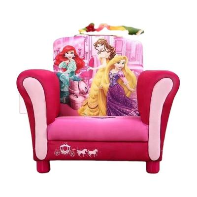 China Hot Selling 2020 Wooden Cartoon Girl Baby Kids Child Soft Sofa Chair Child Modern Couch Sofa for sale