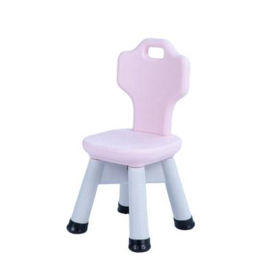 China 2020 New Item Factory Plastic Manufactured Plain Color Adjustable Plastic Kids Chair for sale