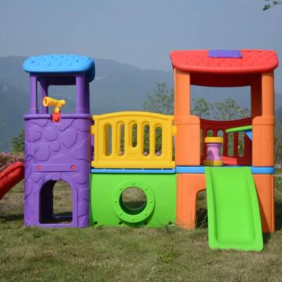 China LLDPE plastic kids playhouse and colorful baby slide playhouse with slide set for sale 125*40*60cm for sale