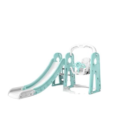 China 2020 New Eco-friendly Baby Style Indoor Plastic Playground Slide With Swing Made In China for sale