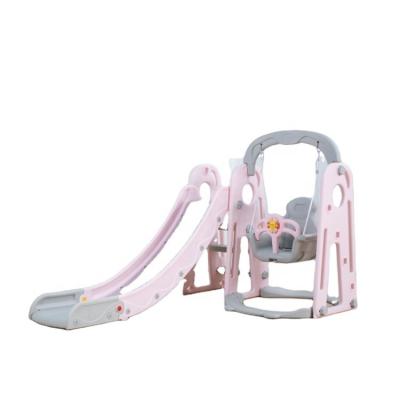 China Hot sale factory indoor and outdoor playground plastic baby slide 2020 new plastic playground color with swing for sale for sale