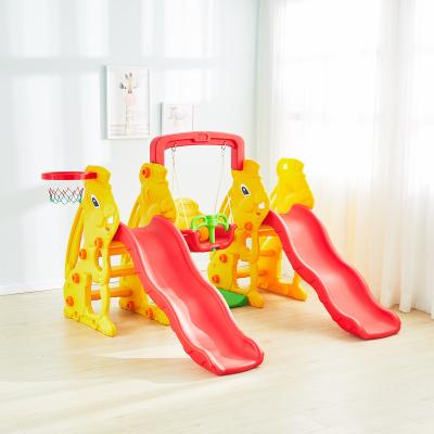 China 2022 Plastic Toddler Toy Set Slides China Big Preschool Slide And Swing For Kids for sale