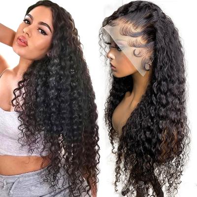 China Silky Straight Virgin Hair 13X4 Hd Full Lace Wig 100% Transparent Swiss Lace Front Wigs For Black Women 360 Lace Frontal Wig Vendors for sale