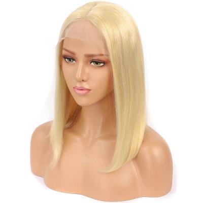 China Wholesale 613 silky straight wave blonde lead hair wigs, wholesale price peruvianshort 613 hair lace front wigs for black women for sale