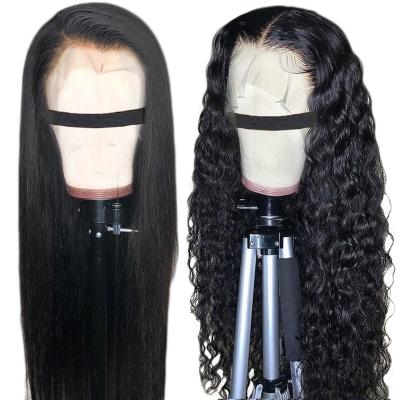 China Wholesale Price Virgin Silky Straight Wave Cuticle Aligned Human Hair Pre Plucked Lace Front Wig With Raw Brazilian Color Women Hair Lace Closure Wig for sale