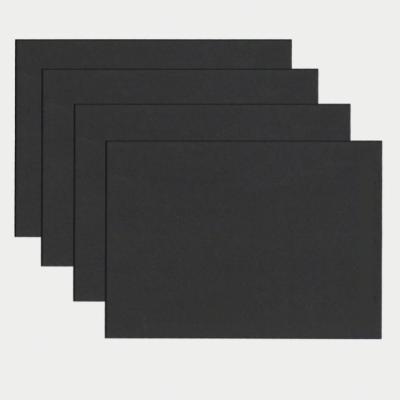 China Stiffness Anticurl Cardboard Acid Free Black Hard Paper for sale