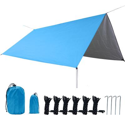 China High Quality 2-3 Person Outdoor Game Camouflage Light Weight Grass Rise Mat / Field Canopy Shade Tents Tarps Beach Fishing Shelter for sale