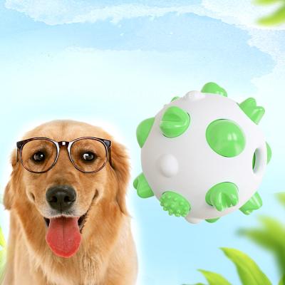 China Amazon Dog Chew Ball Toys Durable Hot Selling Dog Tooth Toy Dog Ball Durable Cleaning Molar Toy for sale