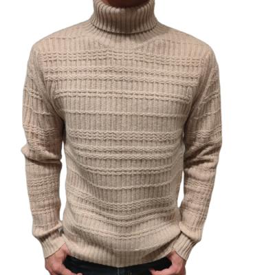 China Breathable Men's Brown Asian Style Sweater For Men Autumn Winter Trend Loose Round Neck Blouse Top Knitwear for sale