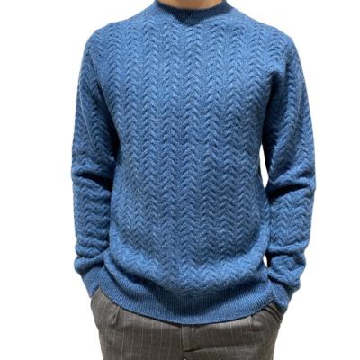 China Breathable Knitwear Mens Solid Cashmere Pullover Knit Sweater Custom Mens Sweater for sale