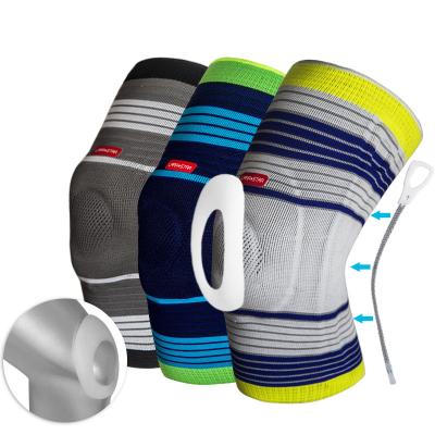 China Supply Breathable Woven Woven Shock Absorbing Badminton Basketball Fitness Pad 3D Silicone Pad Sports Sports Knee Pads for sale