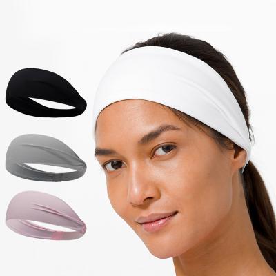 China Outdoor Headband Fitness Sweatproof High Elasticity Headband Wide Brim Headband Sweat-absorbent Elastic Breathable Yoga Adjustable for sale