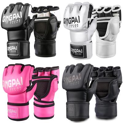 China Adult Fight Training Sanda Fight Fighting Boxing Gloves Comfortable Half Finger Boxing Gloves for sale