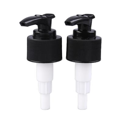 China Non spill head stock cheap plastic bottle hand gel 24mm black hand sanitizer pump sprayer for sale