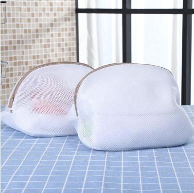 China Eco-friendly Durable Polyester Mesh Fiber Laundry Bag Shoes Zippered Wash Bags Seal And Dryer Safe Laundry Bag for sale