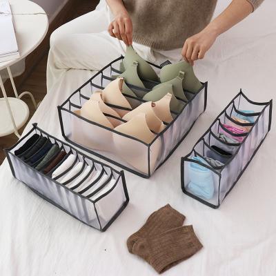 China New Hot Sale Underwear Bra Organizer Storage Box Drawer Closet Organizers Boxes Workable For Underwear Slings Bangs Bra for sale