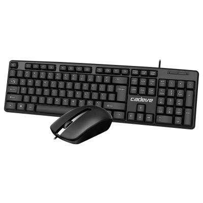 China Parchute Cable USB Keyboard and Mouse Combo - Black for sale