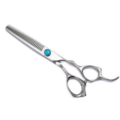 China High Quality Products Dogs Thinner 7inch Scissors 440C Hairdressing Blue Diamond Screw for sale